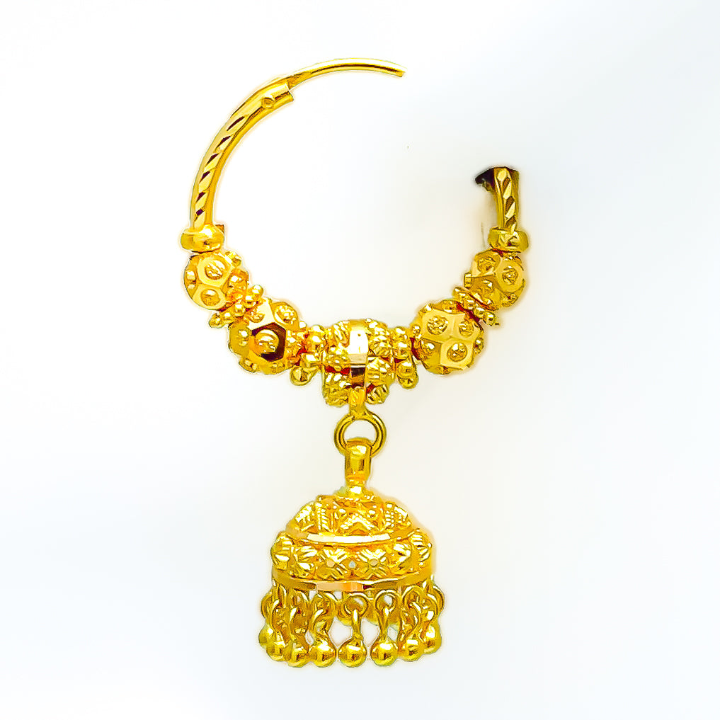 Buy Attractive Gold Earring Design Ruby Stone One Gram Gold Hoop Earrings  Online